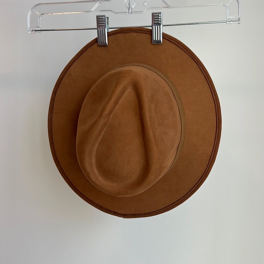 Brown wide brimmed hat